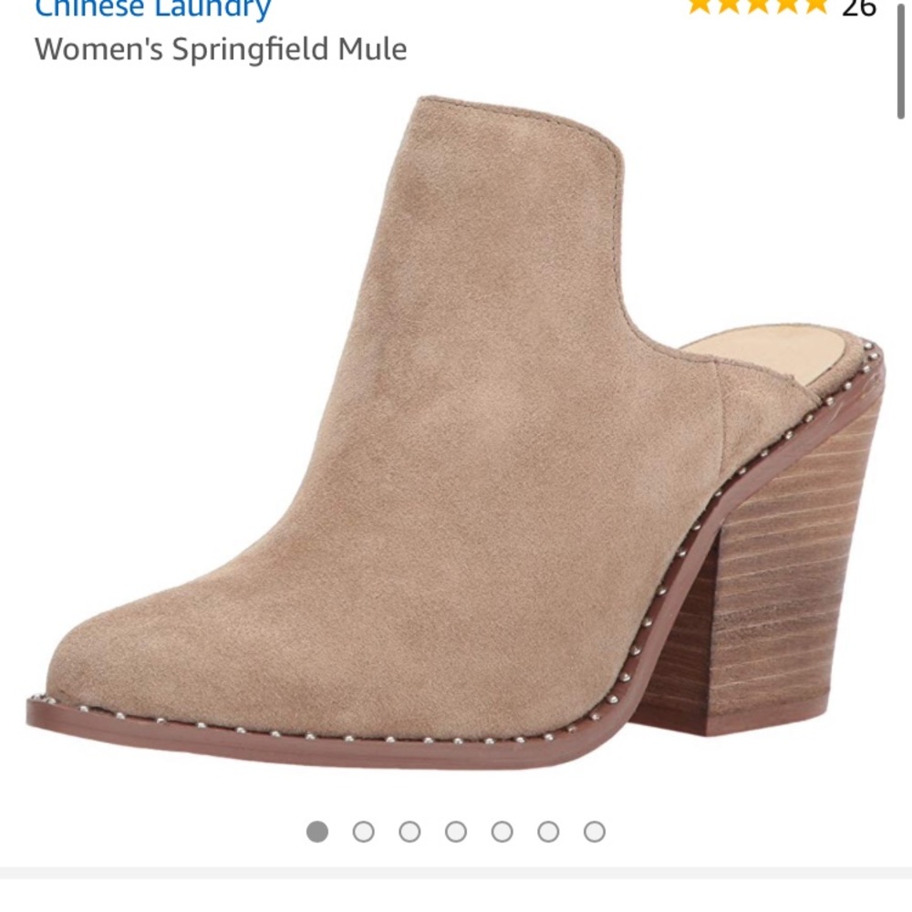 Chinese Laundry suede mule booties